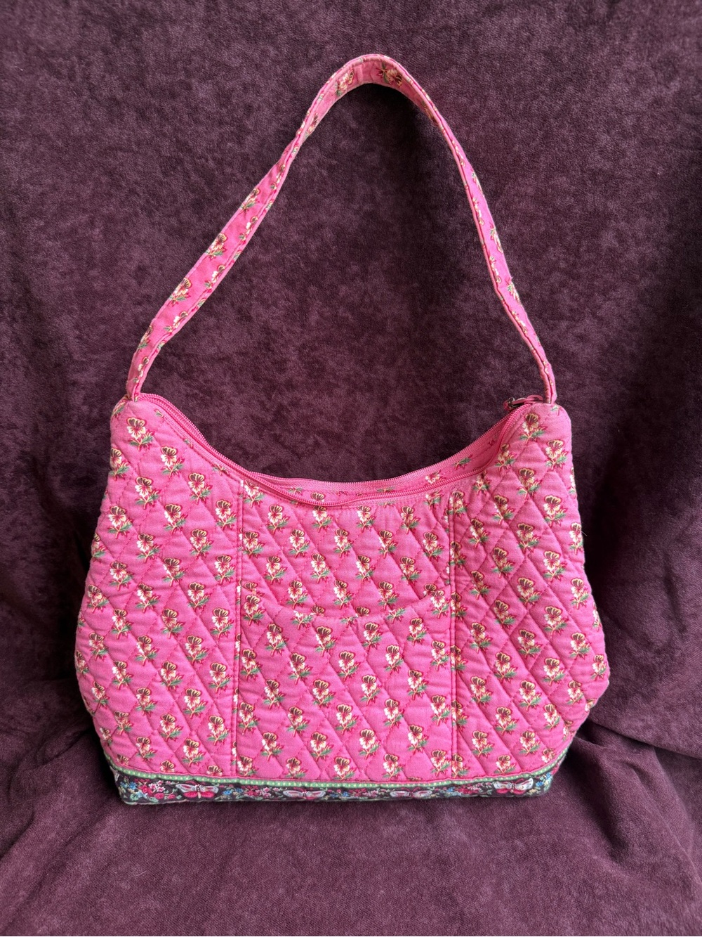 Vera Bradley shoulder bag in Pink Pansy - Picture 2 of 6